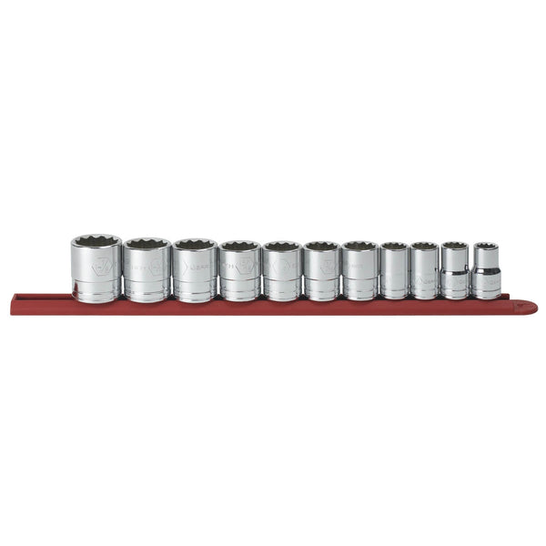 11 Piece 1/2" Drive 12 Pt. Standard SAE Socket Set KDT80711