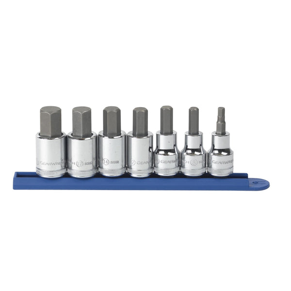 7 Piece 1/2" Drive Metric Hex Bit Socket Set KDT80720
