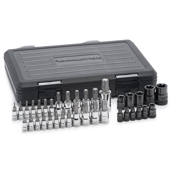 36 Pc. 1/4", 3/8", & 1/2" Drive Torx Bit Socket Set KDT80728