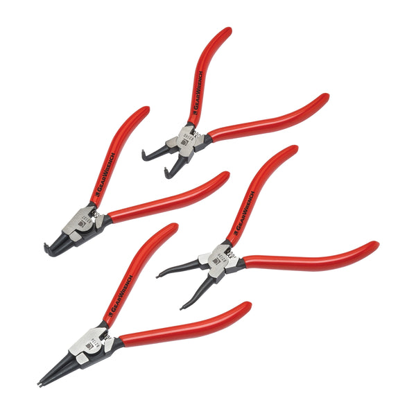 4 Pc. 7" Fixed Tip Internal & External Snap Ring Plier Set KDT82150