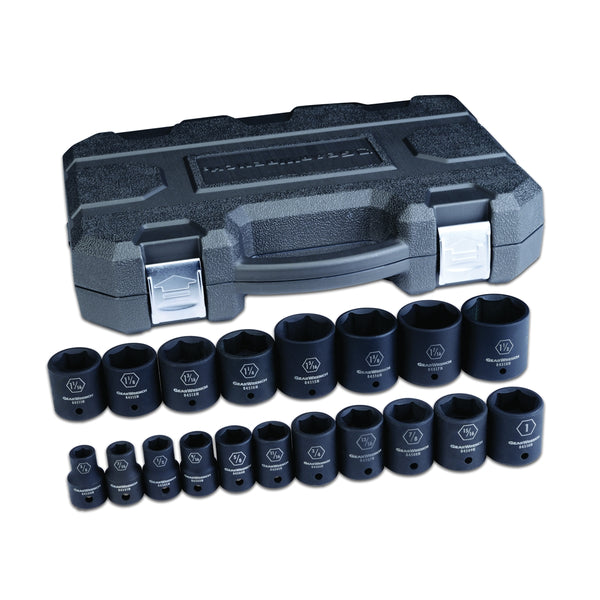 19 Pc. 1/2" Drive 6 Point SAE Impact Socket Set KDT84932N