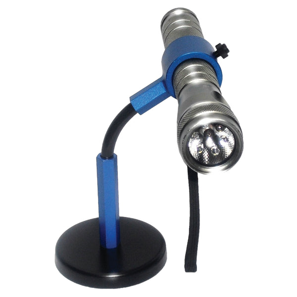 Blue Anodized Aluminum Flex Flashlight Grip KILART65BL