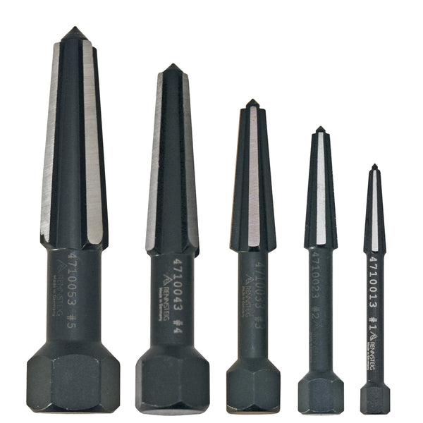 5 Piece Rennsteig Double Edge Screw Extractor Set KNP9R4719003