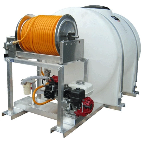 Kings SprayersKS335P7039E335 Gallon Skid w/ 10 gpm Diaphragm Pump and Electric Hose Reel with 300 ft. of 1/2 in. ID Hose