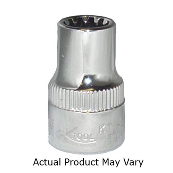Chrome Spline Socket 3/8" Drive 5/16"