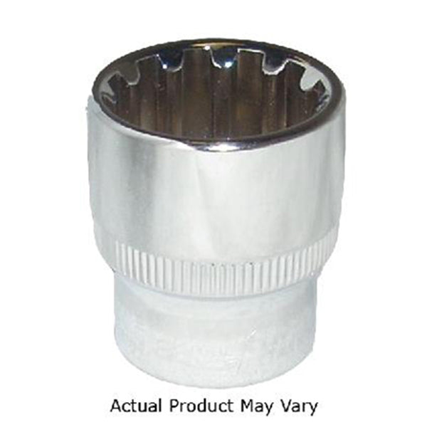 Chrome Spline Socket 3/8" Drive 13/16"