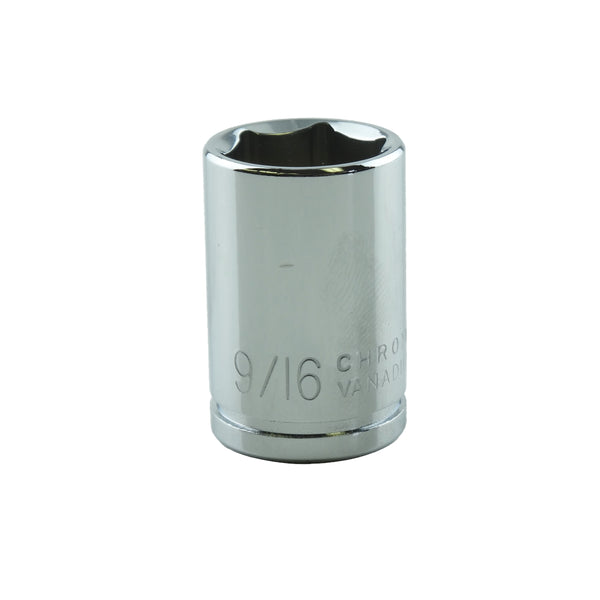3/8" Drive 6 Point Standard Socket, 9/16"