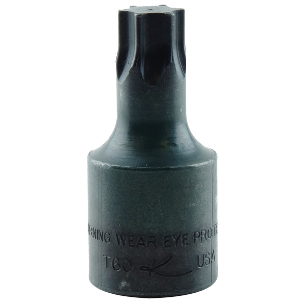 1/2" Drive Alloy Steel Internal Torx Socket, T-60