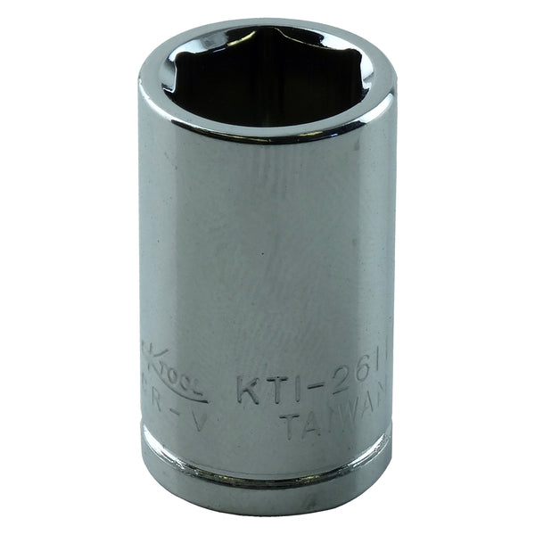 1/4in. Drive Standard 6 Point Chrome Socket 11mm