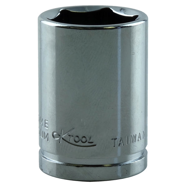 3/8" Drive Standard 6 Point Chrome Socket 12mm
