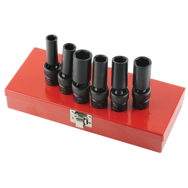 6 Piece 3/8" Drive Flex Deep Impact Socket Set