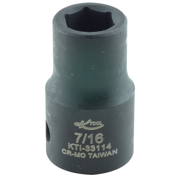 1/2in. Drive Shallow 6 Point Impact Socket 7/16in.