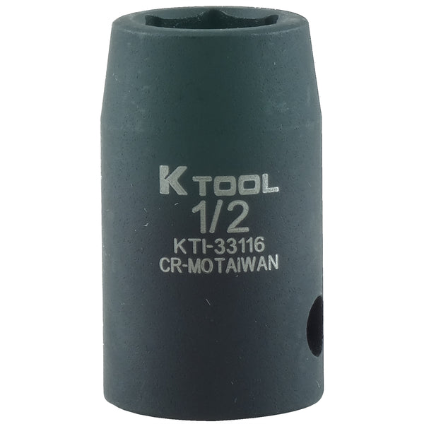 1/2in. Drive Standard 6 Point Impact Socket 1/2in.