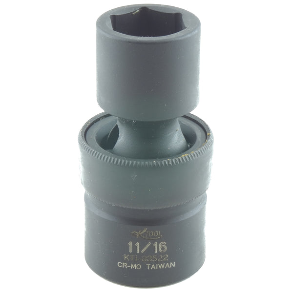 1/2in. Drive Swivel 6 Point Impact Socket 11/16in. KTI33522