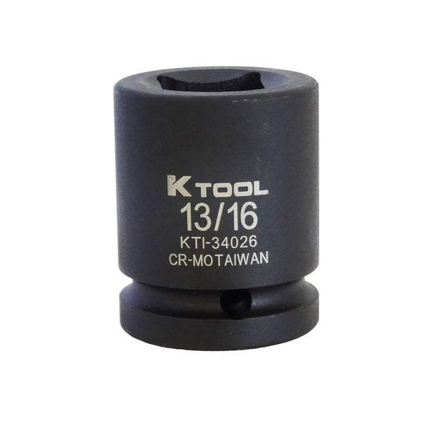3/4" Dr. x 13/16" Square Budd Wheel Impact Socket KTI34026