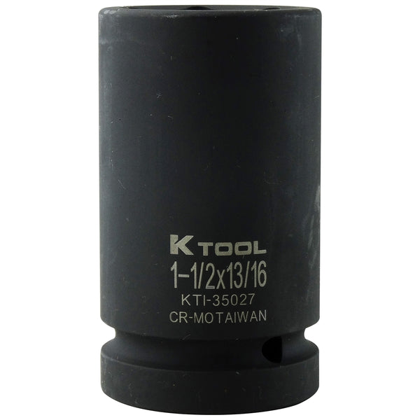 1in. Dr x 13/16in. Squarex 1-1/2in. Hex Budd Wheel Impact Socket KTI35027