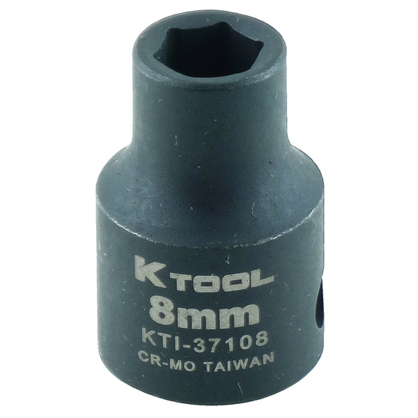 3/8in. Drive Standard 6 Point Impact Socket 8mm