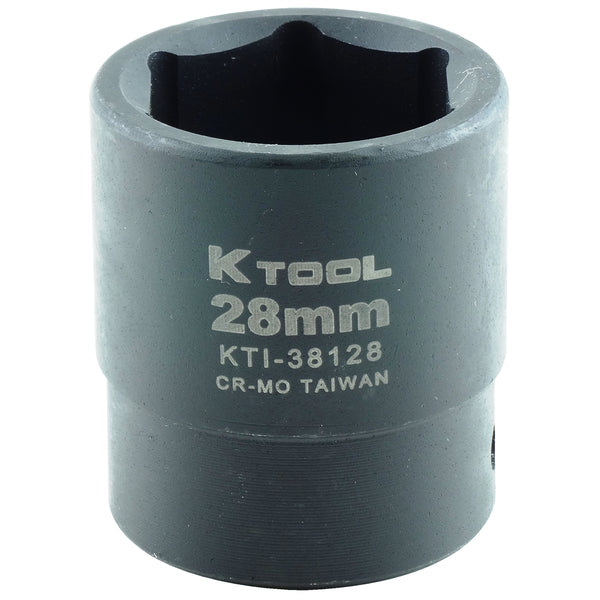 1/2" Drive 6 Point Impact Socket 28mm