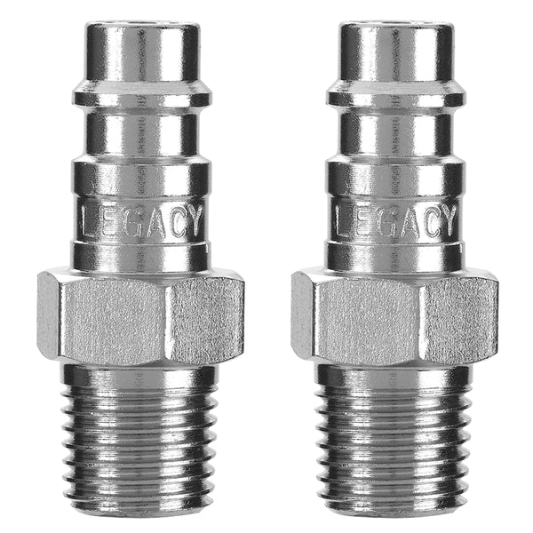 2 Pack Flexzilla High Flow Plugs, 1/4 Body, 1/4 MNPT