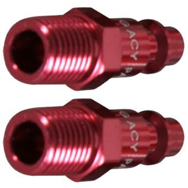 ColorConnex Industrial Type D Red Plugs, 1/4" MNPT, 2 Pack