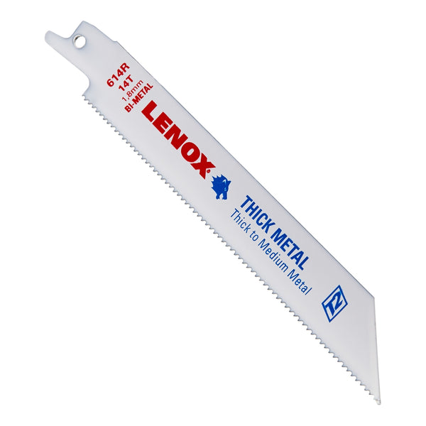 RECIPROCATING SAW BLADES, 614R, BI-METAL, 6" LONG, 14 TPI