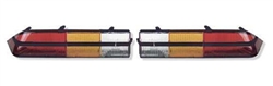 1978 - 1981 Camaro Tail Light Lens Assemblies, Z28 with Black Accents, Pair