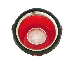 1971 - 1973 Camaro Tail Light Backup Lens, PILLOW OPTICS & INNER RS STAINLESS STEEL TRIM, LH