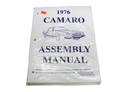 1976 Camaro Factory Assembly Instruction Manual Book
