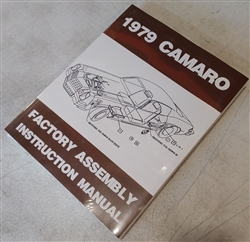 1979 Camaro Factory Assembly Instruction Manual Book