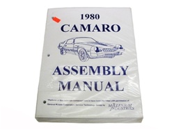 1980 Camaro Factory Assembly Instruction Manual Book