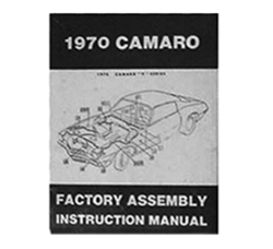 1970 Camaro Factory Assembly Instruction Manual Book