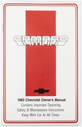 1983 Camaro Glove Box Owner Manual