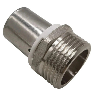 Rapid Air M8541 Straight 2" Tubing X 1" Male Npt Crimp On