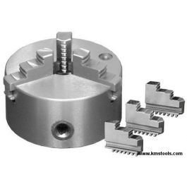 Magnum 3-Jaw Self-Centering Lathe Chuck, 5" Plain Back - C3J5PB