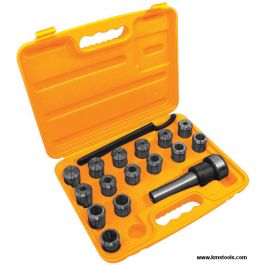 Magnum SAE Collet Chuck Set, MT3 Shank, 15pc - CCS15P3SAE