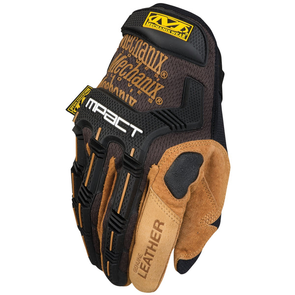 Mechanix Wear M-Pact Leather Medium 9 Tan/Black MECLMP-75-009