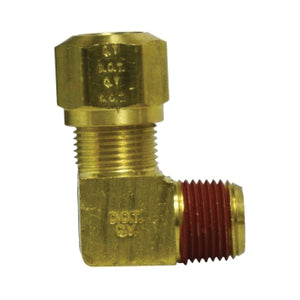 Midland 38106 Air Brake Elbow – 5/8 in Tube x 3/8 in MNPTF 90°