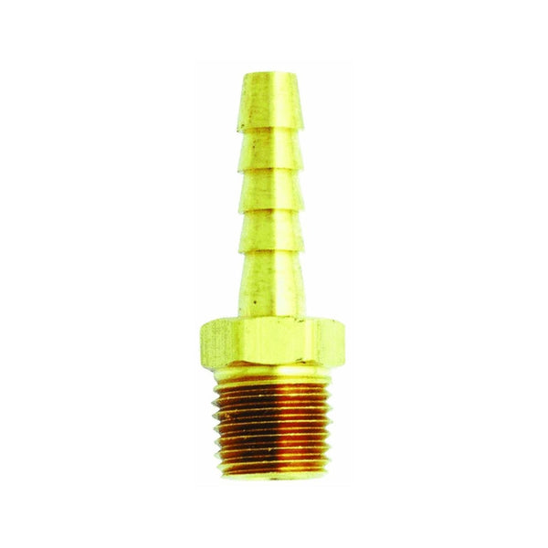 1/4" NPT Thread Brass Hose End with 3/8" Hose I.D.