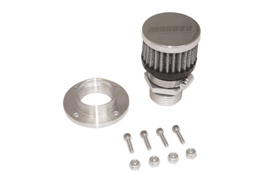 Moroso Valve Cover Breather Kit Bolt In Style - Aluminum 68854