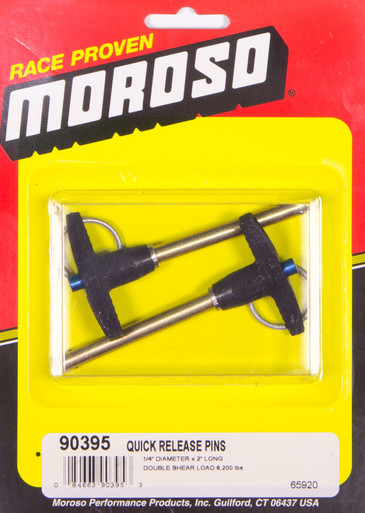 Moroso Quick Release Pins (2) 1/4 x 2in 90395