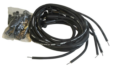 MSD Street Fire Spark Plug Wire Set 8mm Black 90 Degree Boots Universal V8 5552