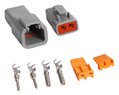 MSD 2-Pin Deutsch Connector 12-14 Gauge 8184