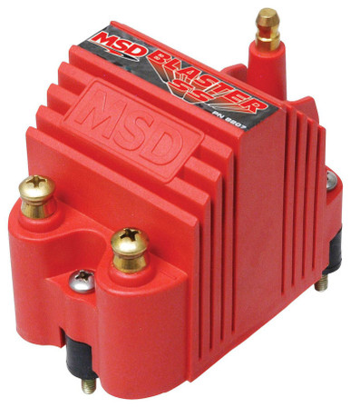 MSD Blaster SS Coil Red 40,000V 70:1 Turns Ratio 0.355 Ohm Primary Resistance 8207