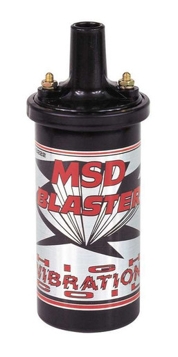 MSD Blaster High Vibration Ignition Coil 45,000V 100:1 Turns Ratio 8222