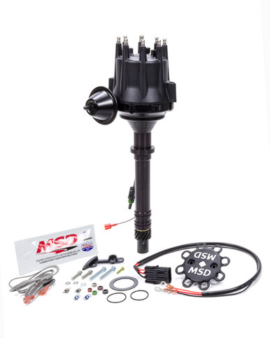 MSD Pro-Billet Ready-to-Run Distributor for Chevy V8 Engines with Built-in Rev Limiter 83603
