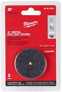 Milwaukee 49-94-2000 2in Metal Cut Off Wheel