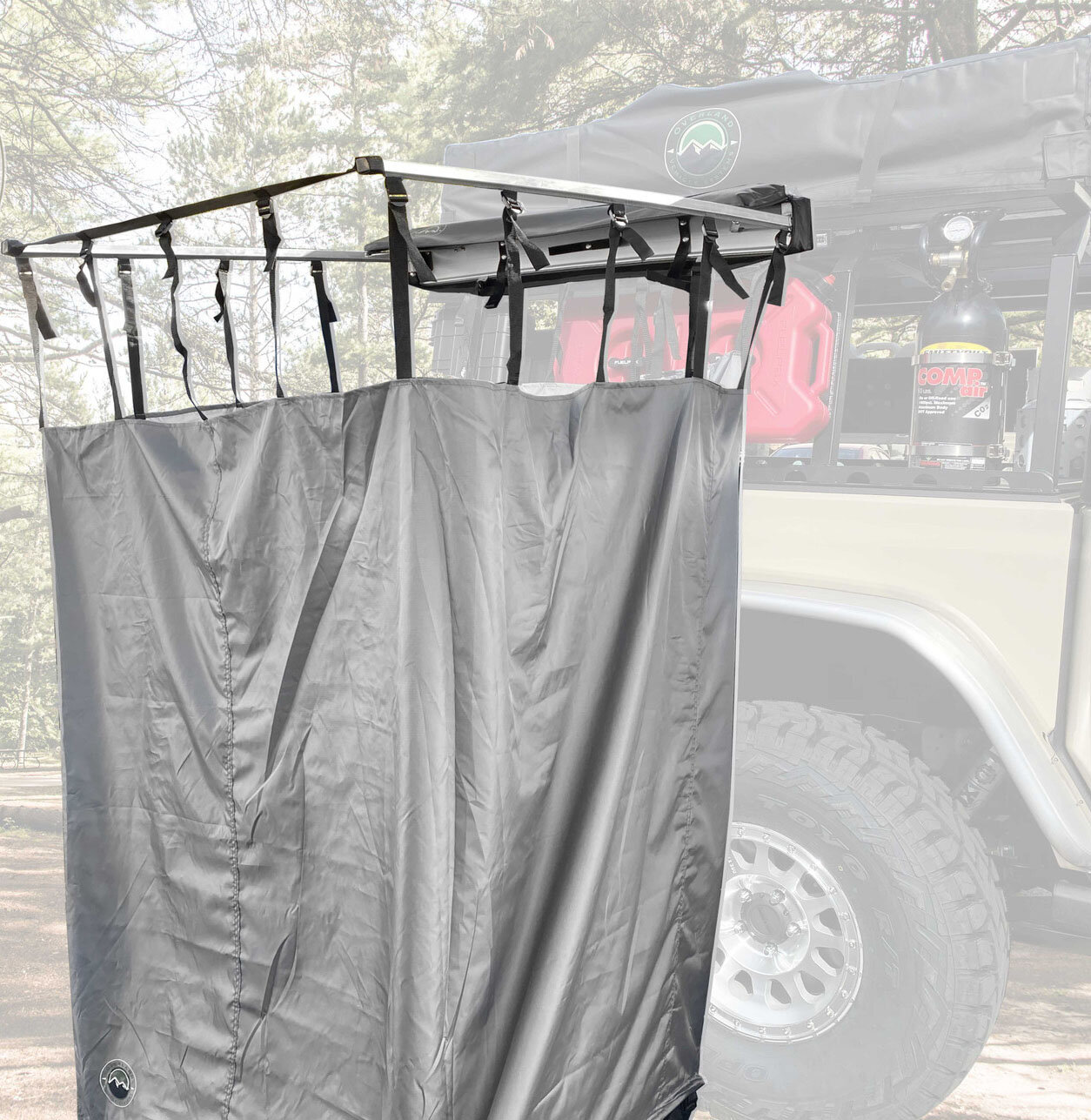 Overland Vehicle Systems 18199909 Nomadic Quick Deploying Shower