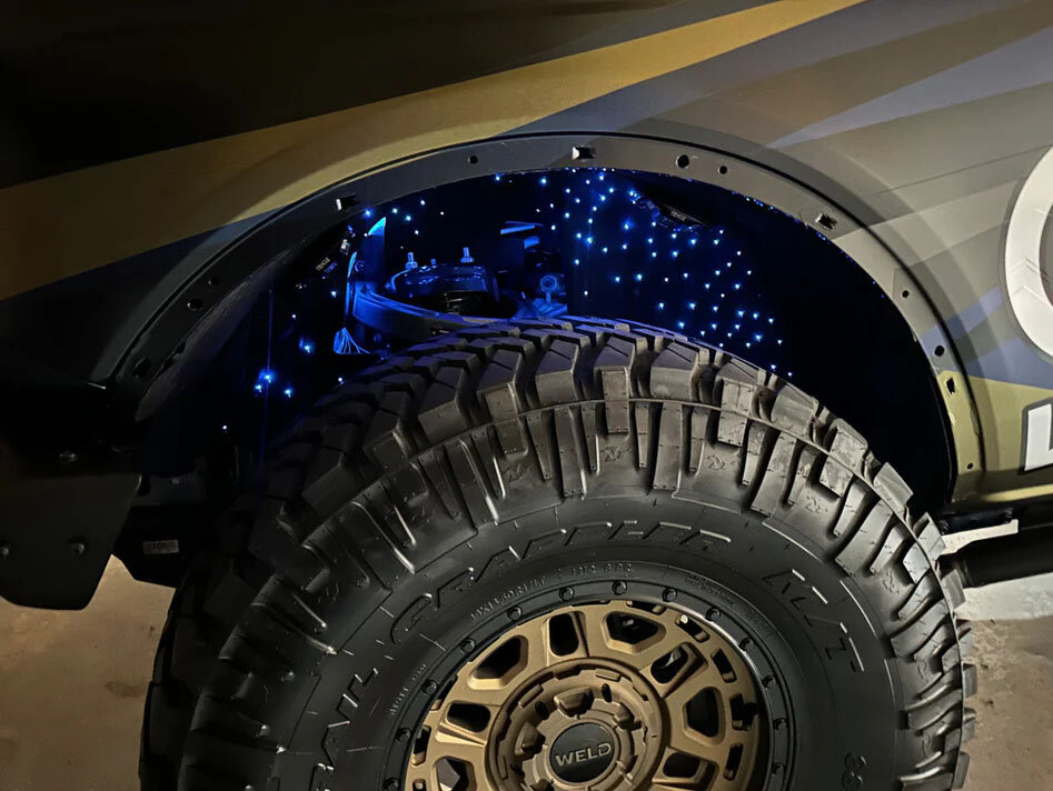Oracle Lighting 5898-333 Fiber Optic Wheel Liner ColorSHIFT RGB+W Kit 40W LED/600 Fibers