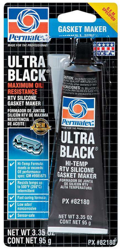 Ultra Black Gasket Maker 3.35 oz Carded Tube 82180