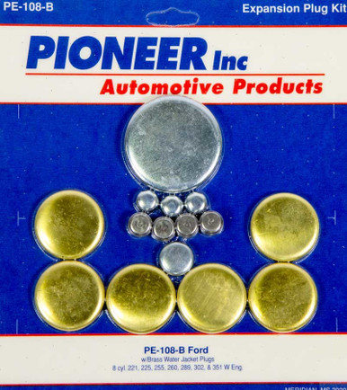 302 Ford Freeze Plug Kit - Brass PE-108-B